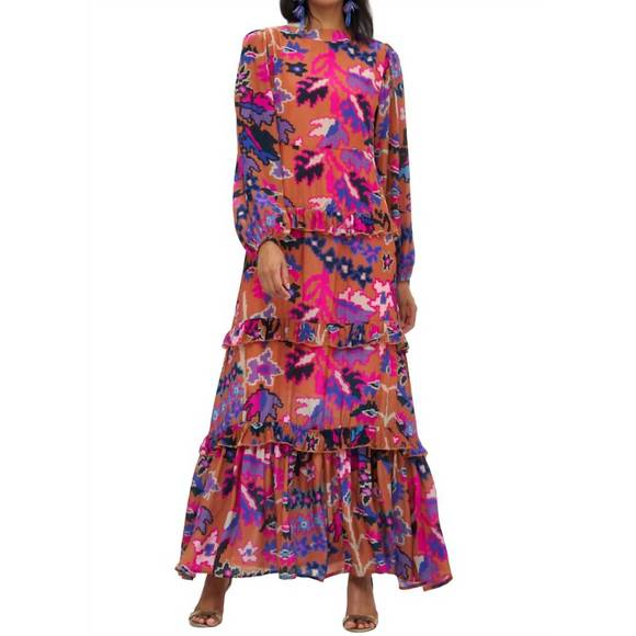 OLIPHANT Other - NEW OLIPHANT mock neck dress in toffee bukhara